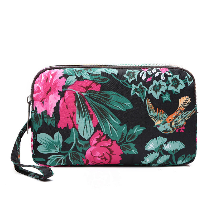 Women's Korean Printed Mobile Running Cloth Purses