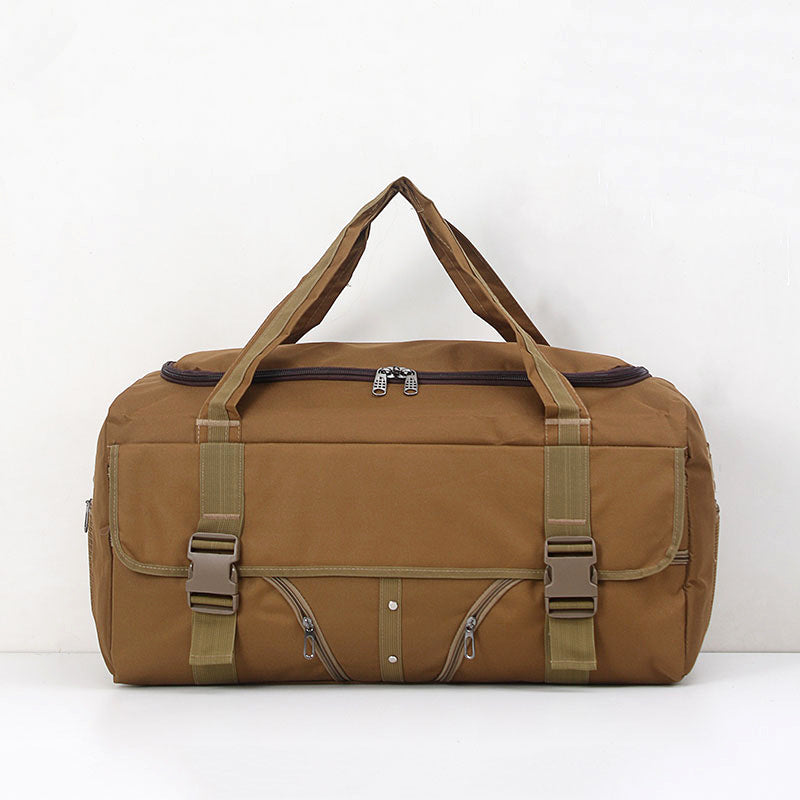 Men's Large Capacity Canvas Military Fans Front Transport Long Travel Bags