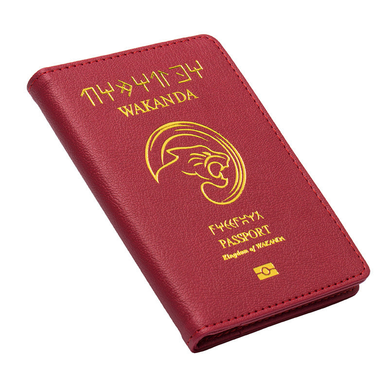 Passport Jacket Black Panther Marvel Cover Ticket Clip Protection Card Holder