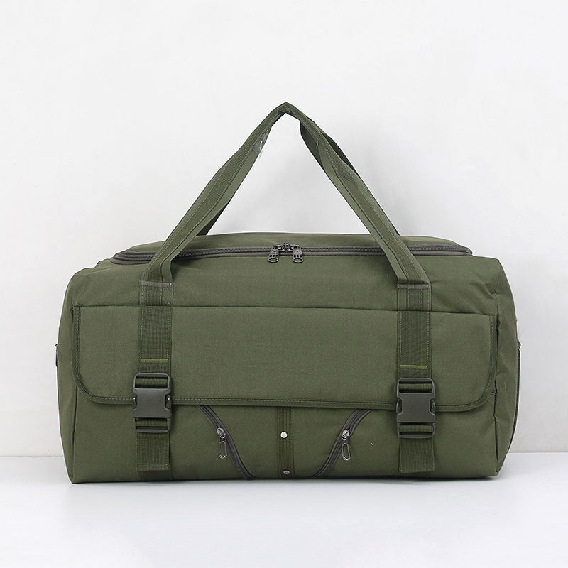 Men's Large Capacity Canvas Military Fans Front Transport Long Travel Bags