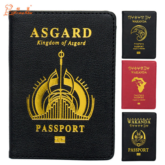 Passport Jacket Black Panther Marvel Cover Ticket Clip Protection Card Holder