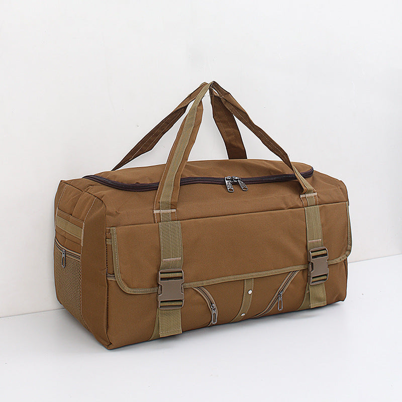 Men's Large Capacity Canvas Military Fans Front Transport Long Travel Bags