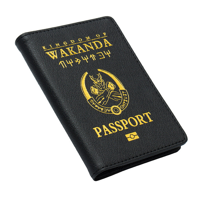 Passport Jacket Black Panther Marvel Cover Ticket Clip Protection Card Holder