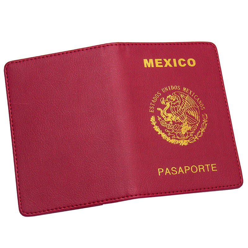 North America Mexico Passport Jacket Cover Card Holder