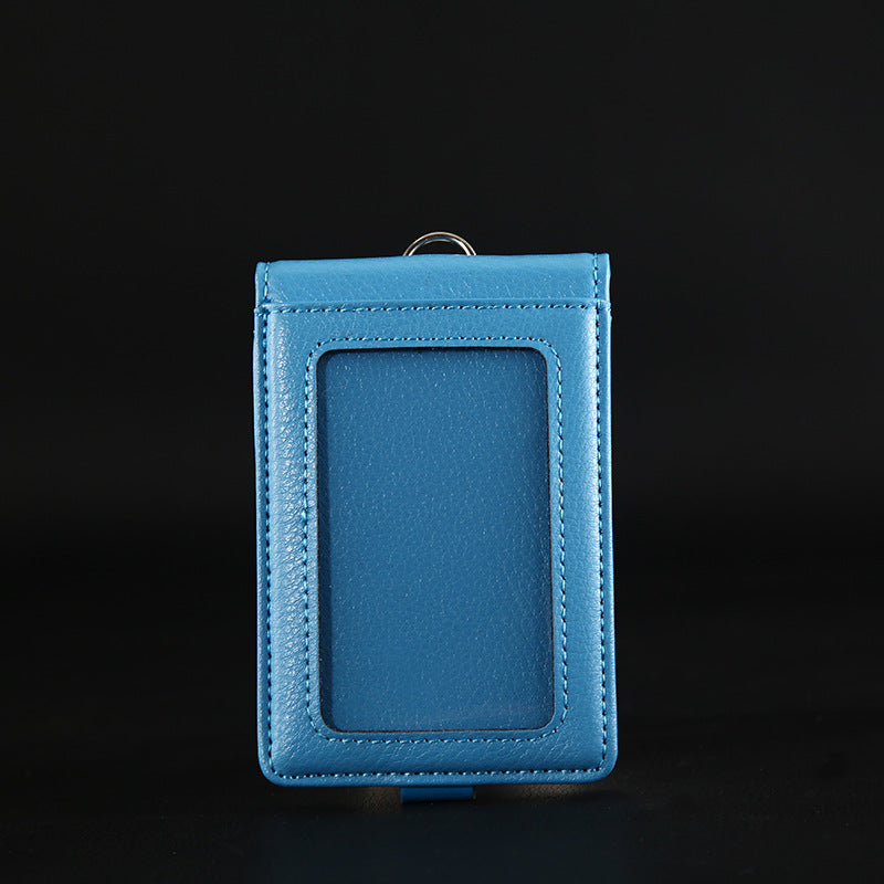 Genuine Leather Bank Traffic Access Control Card Holder