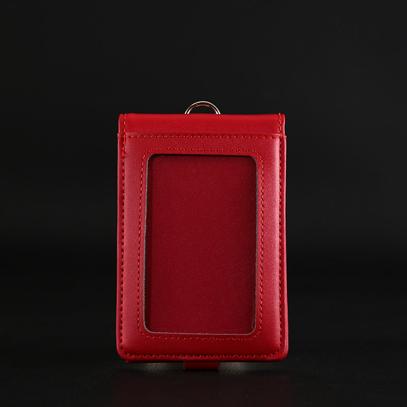 Genuine Leather Bank Traffic Access Control Card Holder