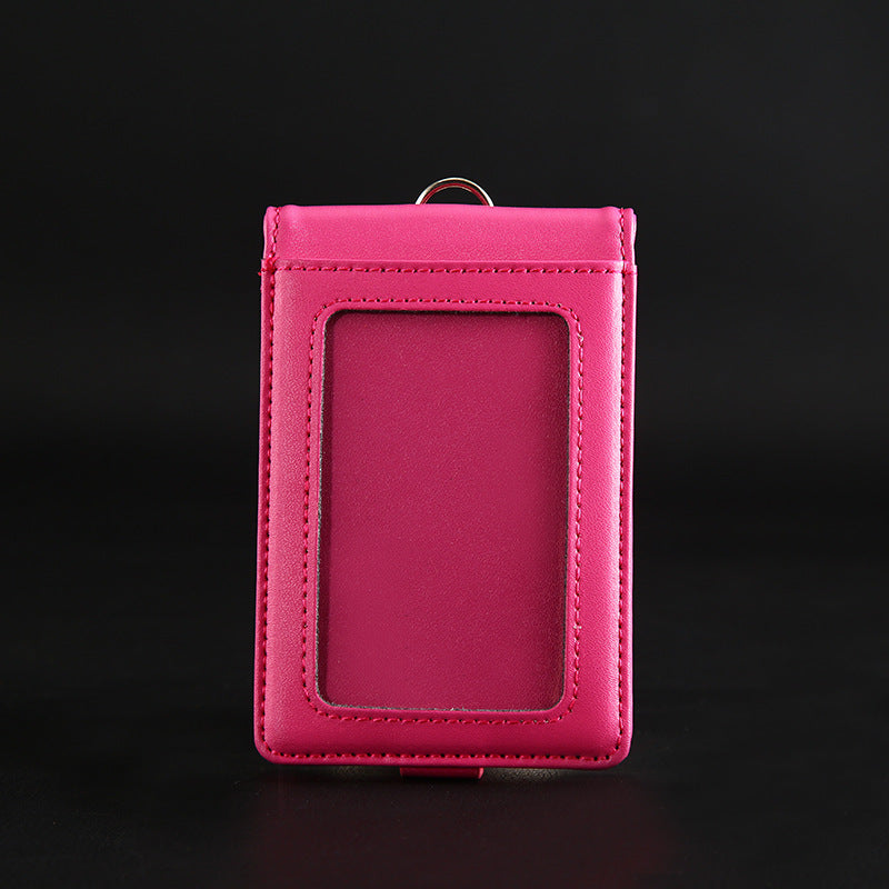 Genuine Leather Bank Traffic Access Control Card Holder