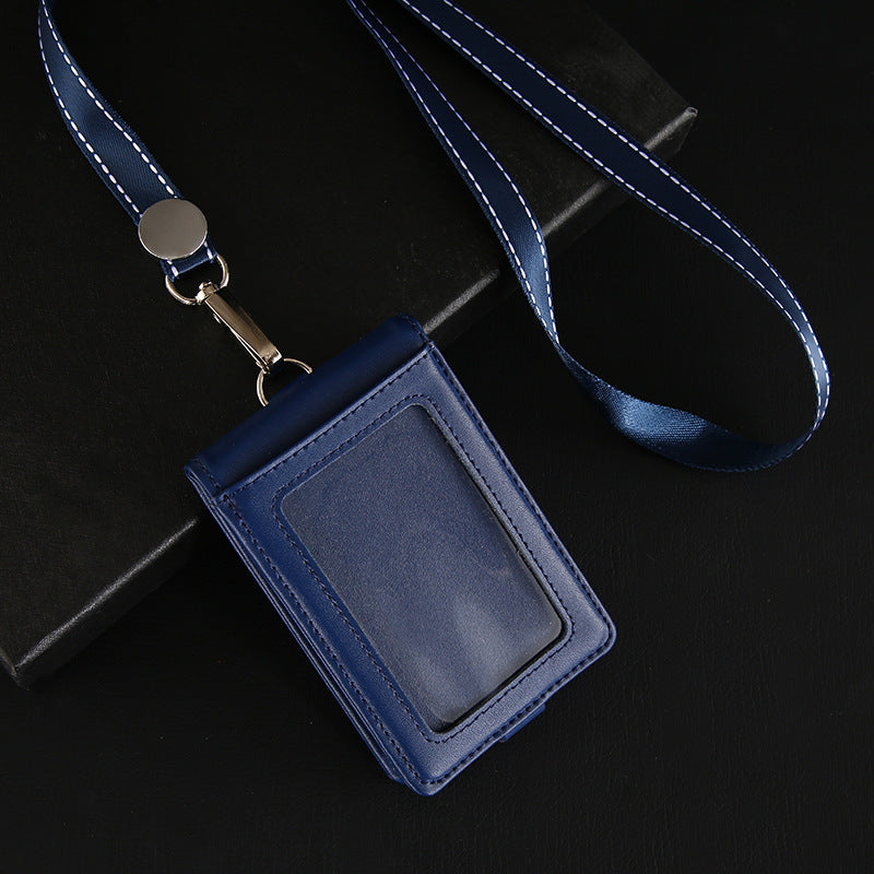 Genuine Leather Bank Traffic Access Control Card Holder