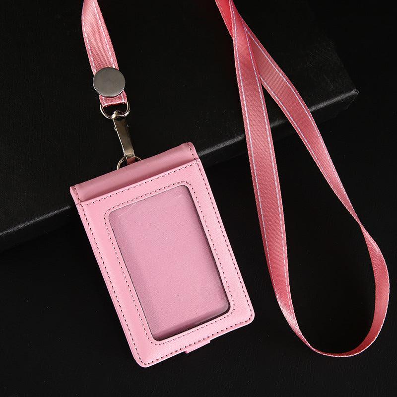 Genuine Leather Bank Traffic Access Control Card Holder