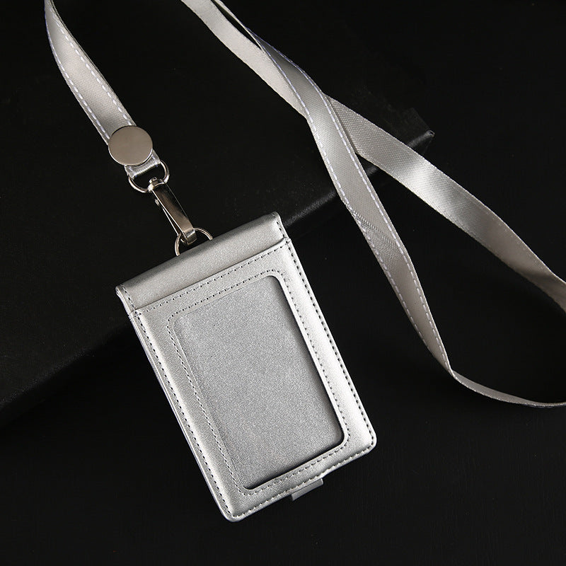 Genuine Leather Bank Traffic Access Control Card Holder