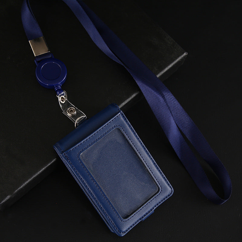 Genuine Leather Bank Traffic Access Control Card Holder