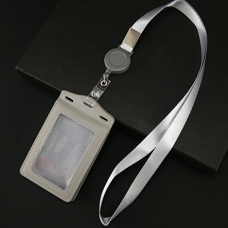 Work Name Tag Retractable Lanyard Airport Card Holder