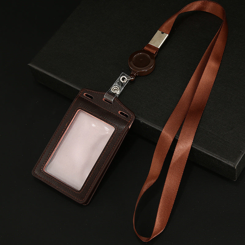 Work Name Tag Retractable Lanyard Airport Card Holder