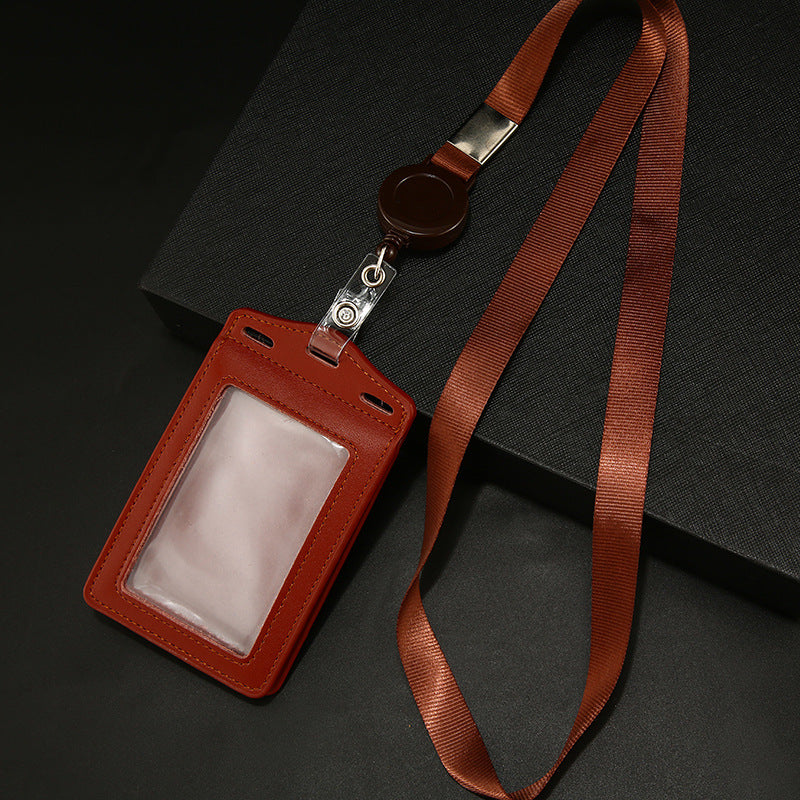 Work Name Tag Retractable Lanyard Airport Card Holder