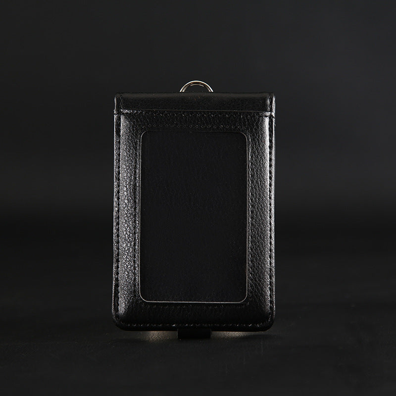 Genuine Leather Bank Traffic Access Control Card Holder