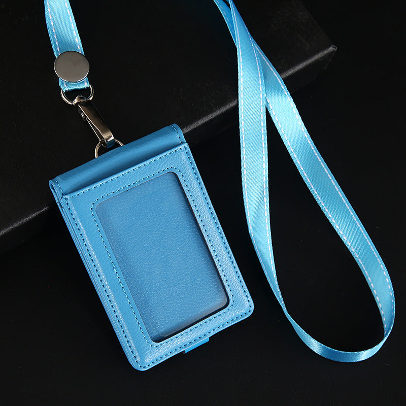 Genuine Leather Bank Traffic Access Control Card Holder