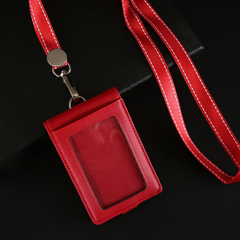 Genuine Leather Bank Traffic Access Control Card Holder