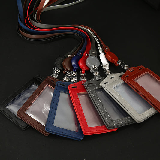 Work Name Tag Retractable Lanyard Airport Card Holder