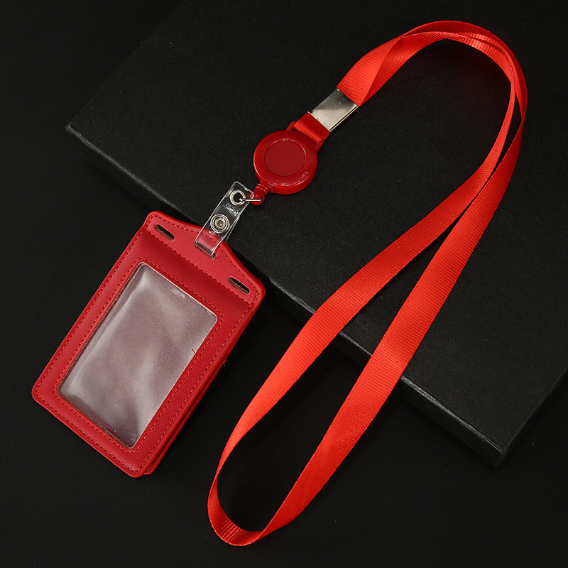 Work Name Tag Retractable Lanyard Airport Card Holder