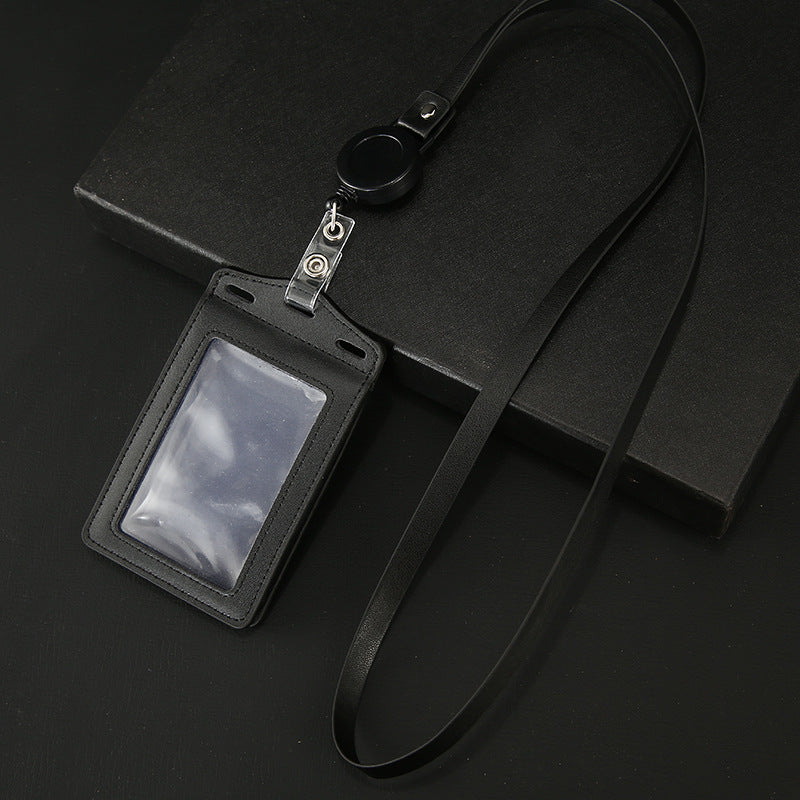 Work Name Tag Retractable Lanyard Airport Card Holder