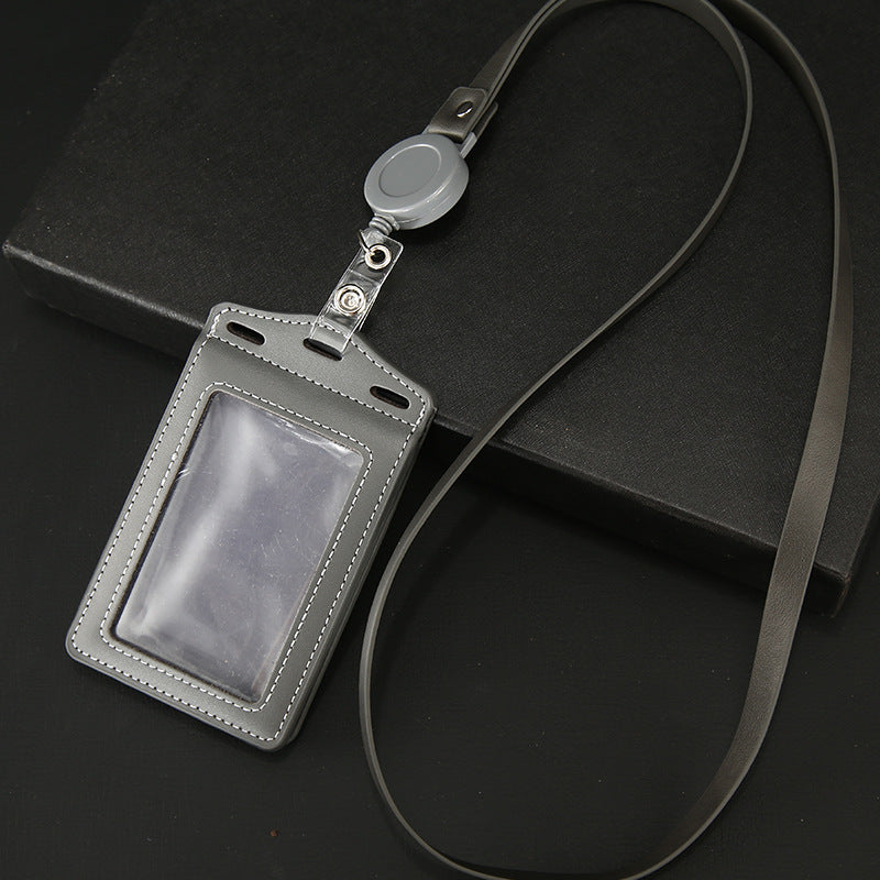 Work Name Tag Retractable Lanyard Airport Card Holder