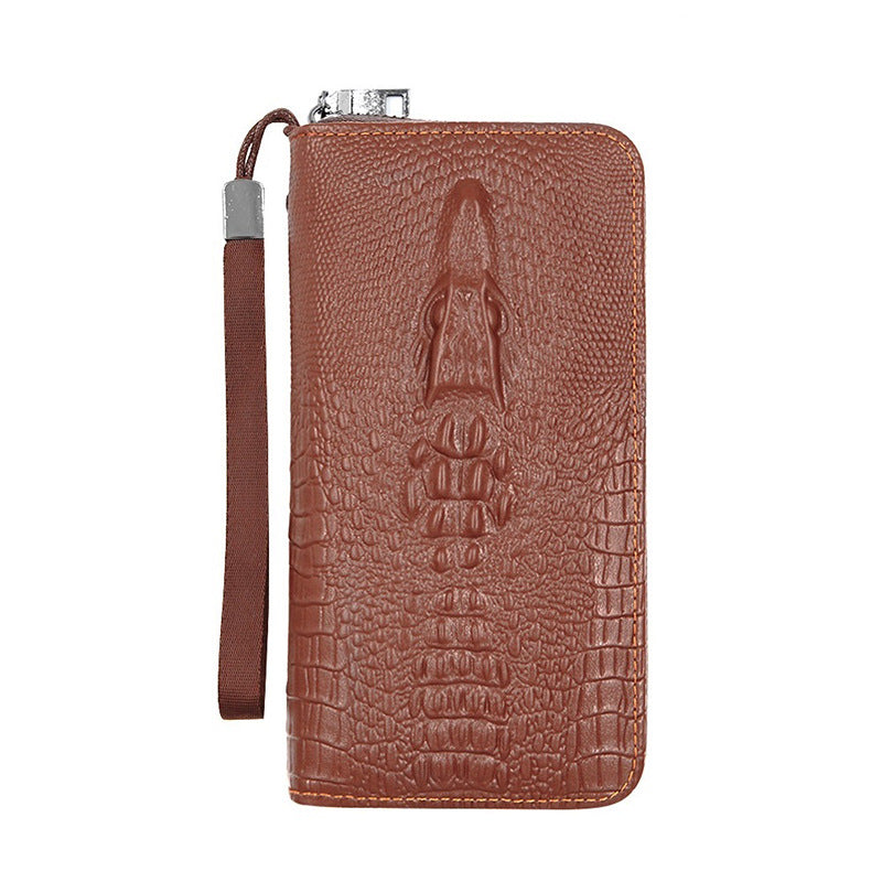 Men's Crocodile Pattern For Series Business Short Men's Wallets