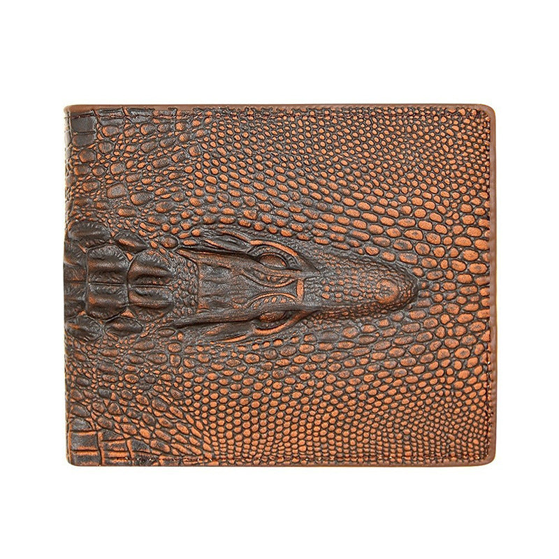 Men's Crocodile Pattern For Series Business Short Men's Wallets