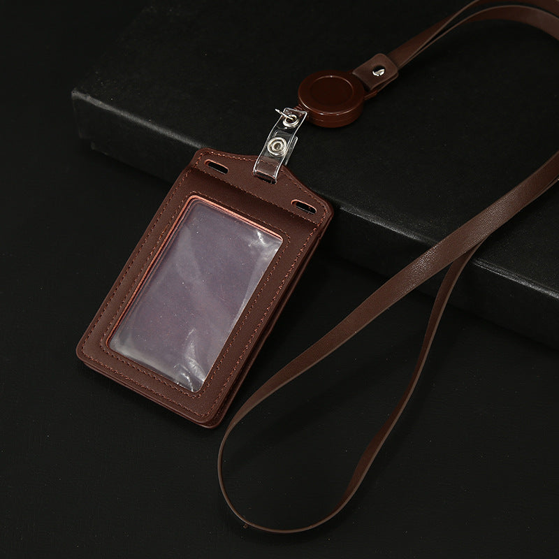 Work Name Tag Retractable Lanyard Airport Card Holder