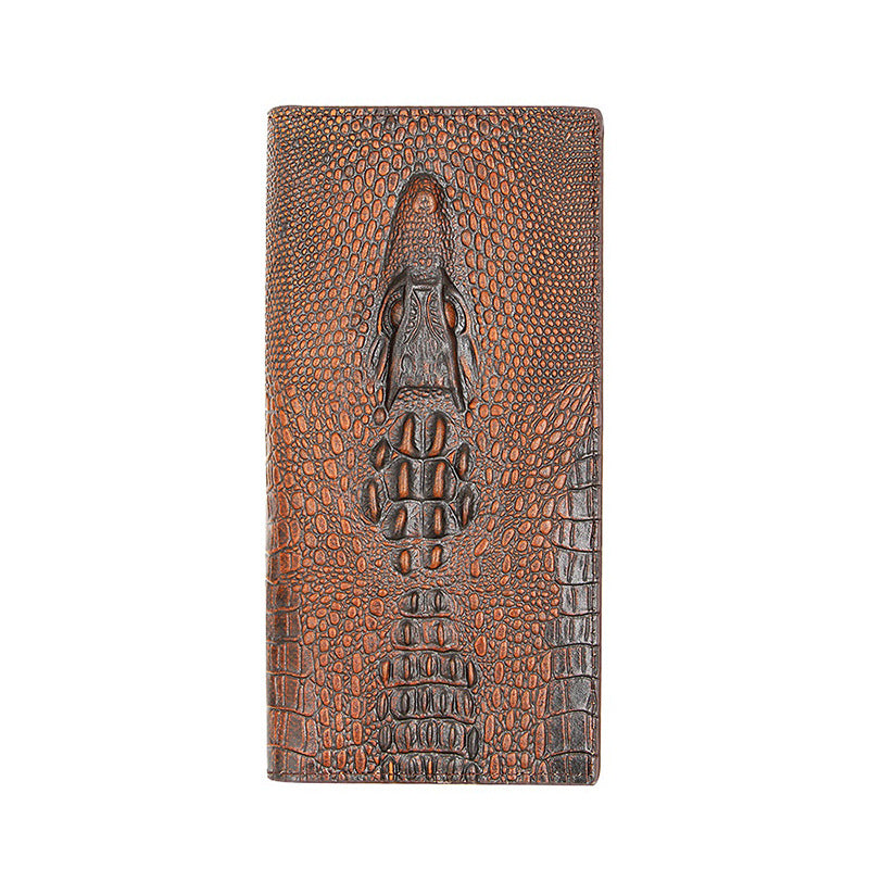 Men's Crocodile Pattern For Series Business Short Men's Wallets