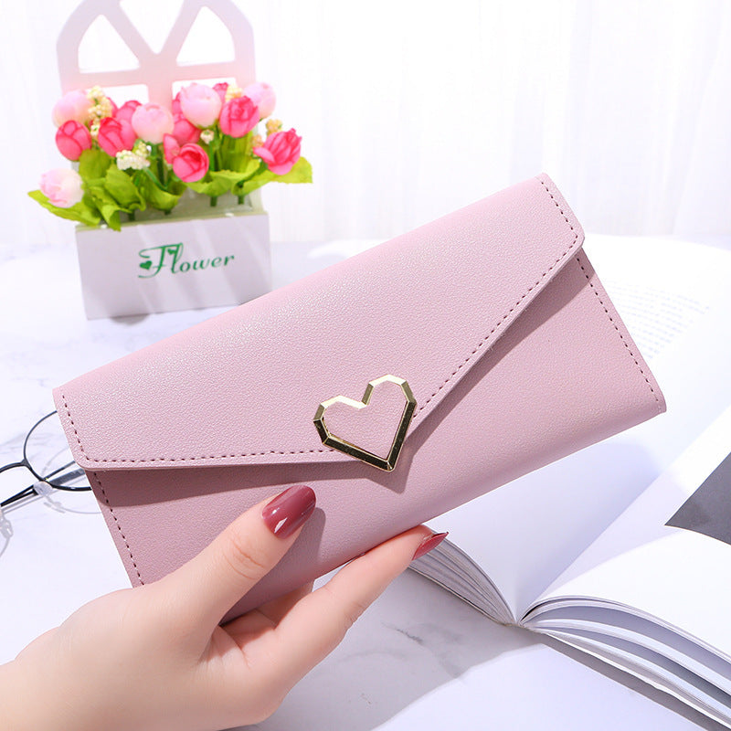 Women's Long Love Version Multiple Slots Handbags