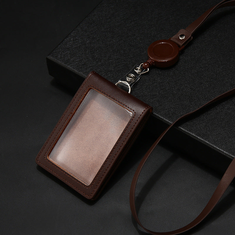 Leather Half Fold Air Airport Multiple Card Holder