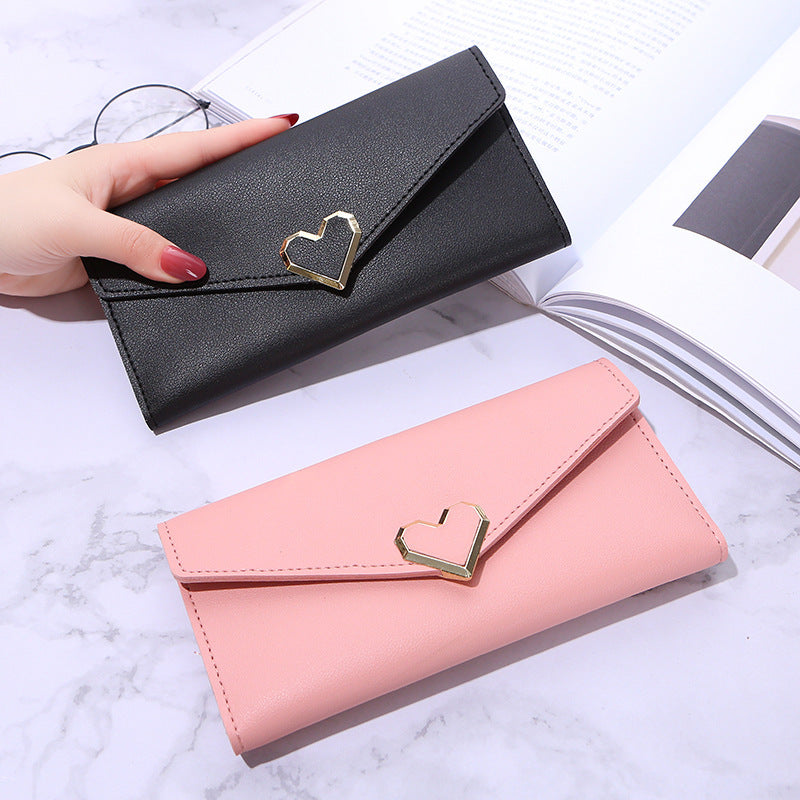 Women's Long Love Version Multiple Slots Handbags