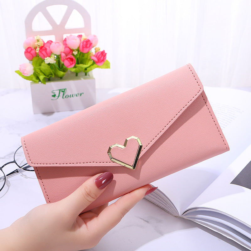 Women's Long Love Version Multiple Slots Handbags