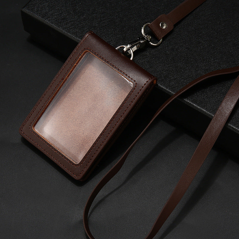 Leather Half Fold Air Airport Multiple Card Holder