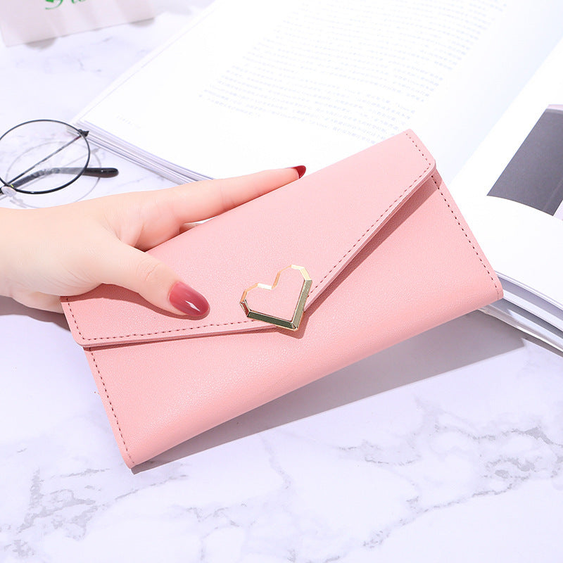 Women's Long Love Version Multiple Slots Handbags