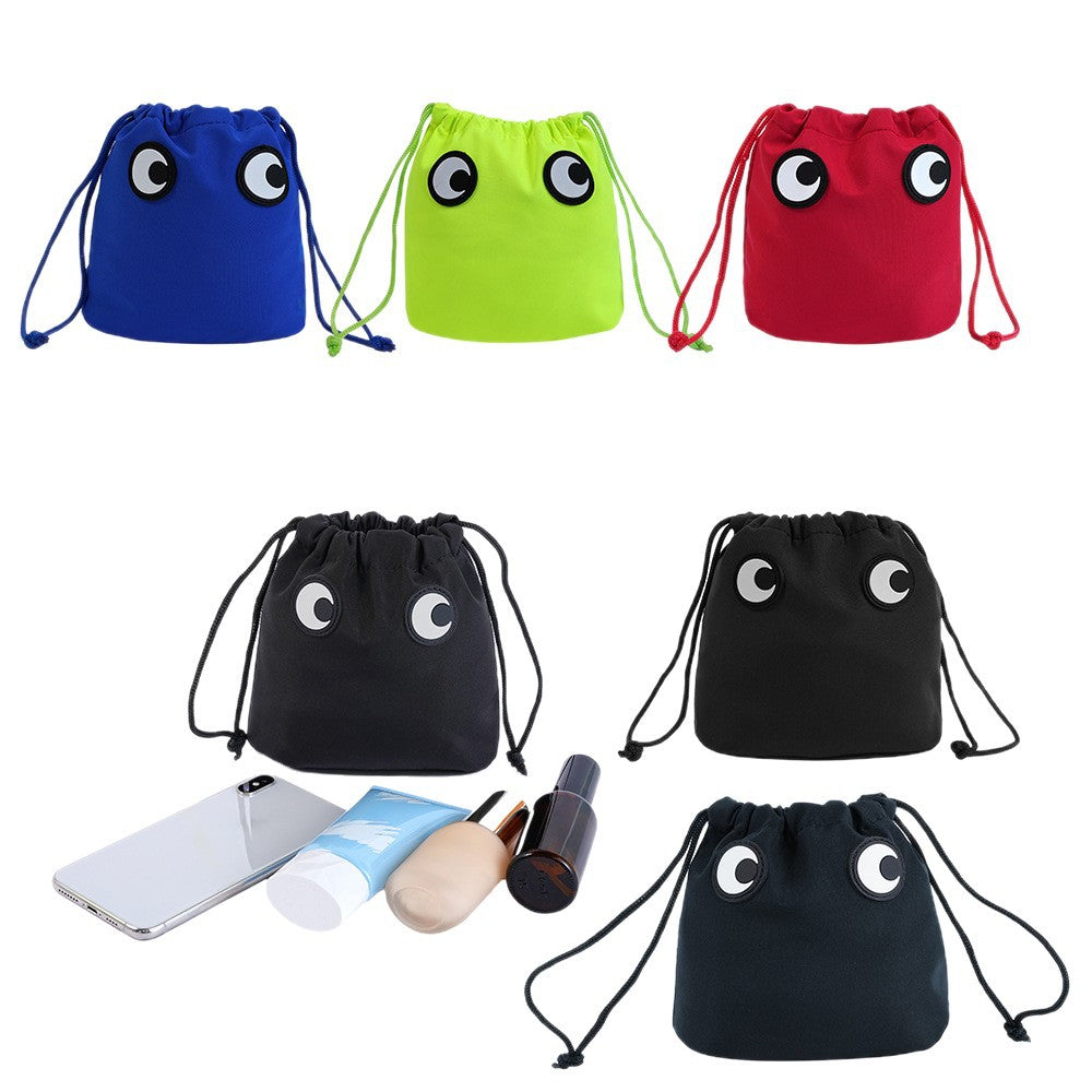 Nylon Fashion Storage Lightweight Drawstring Cartoon Cute Makeup Bag