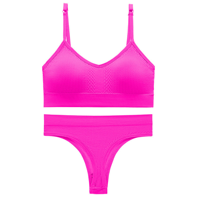 Women's Thin Wireless Push Up Comfort Beauty Lingerie Sets
