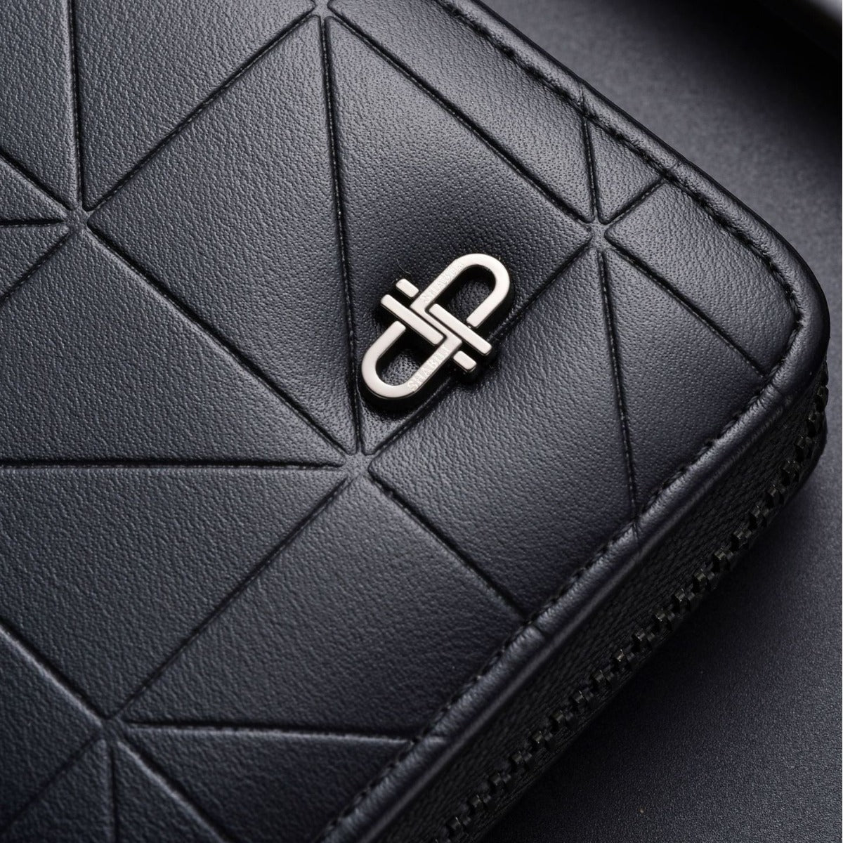 Men's Fashion Business Zipper Long Mobile Change Bags