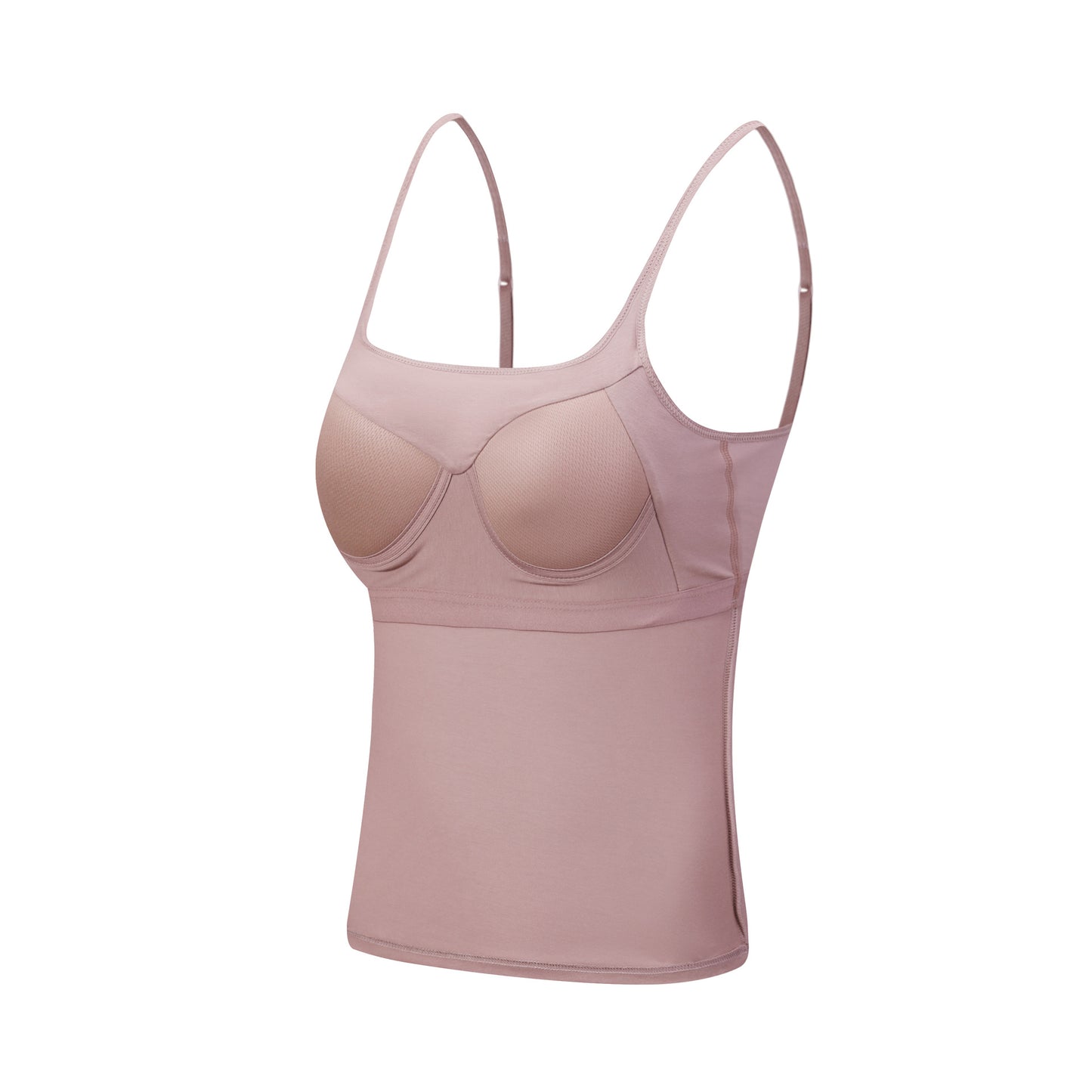 Women's Chest Pad Camisole One-piece Black Cup Cover White Tanks Camis
