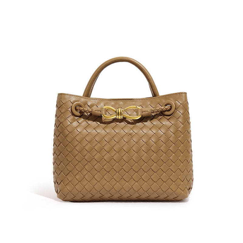 Women's Bow Hand-woven Simple Portable Classic Style Women's Shoulder Bag