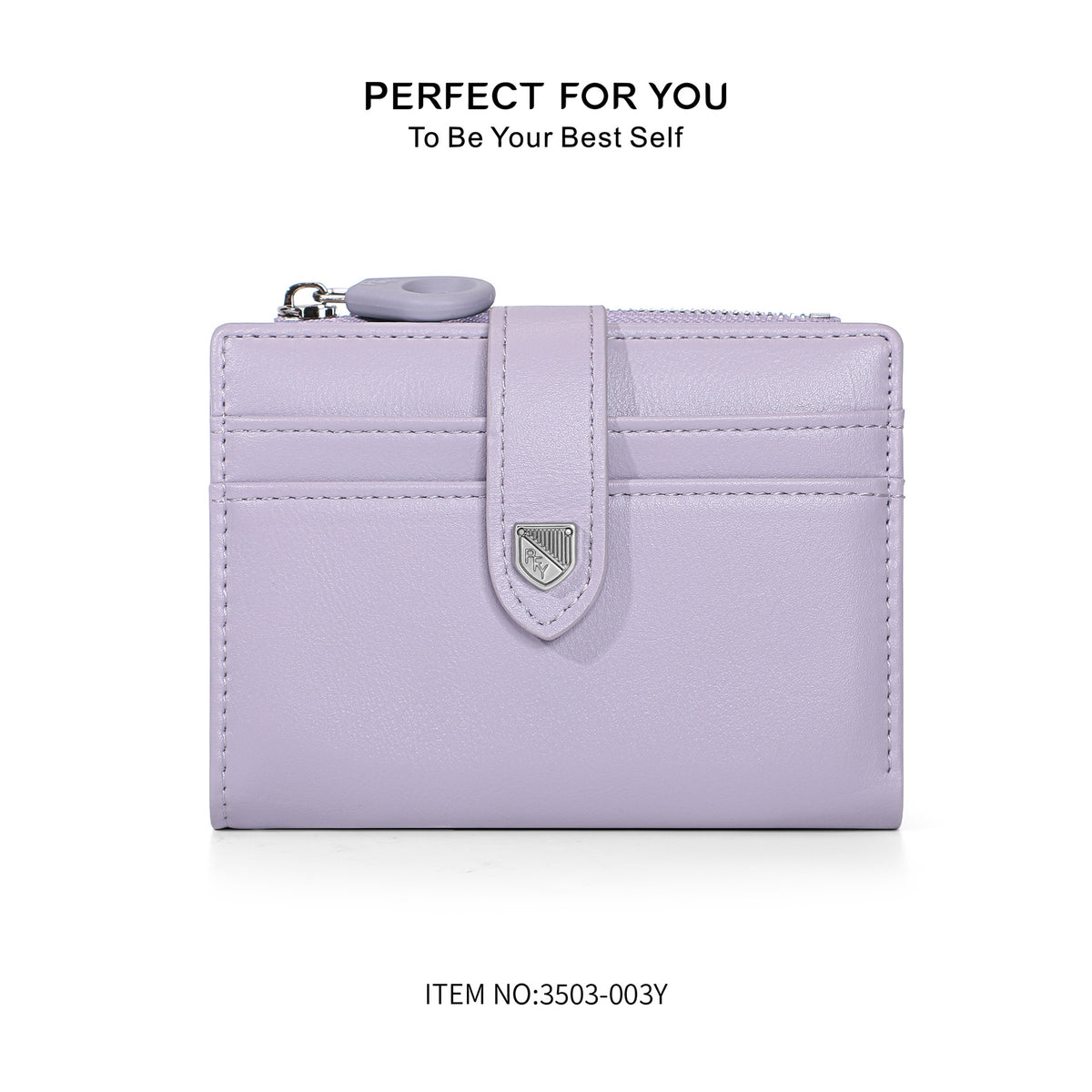 Women's Lightweight Large Capacity Zipper Double Closed Ladies Wallet