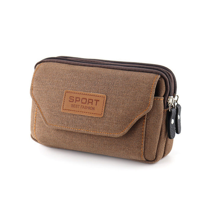 Men's Inch Mobile Wear Construction Site Canvas Phone Bags