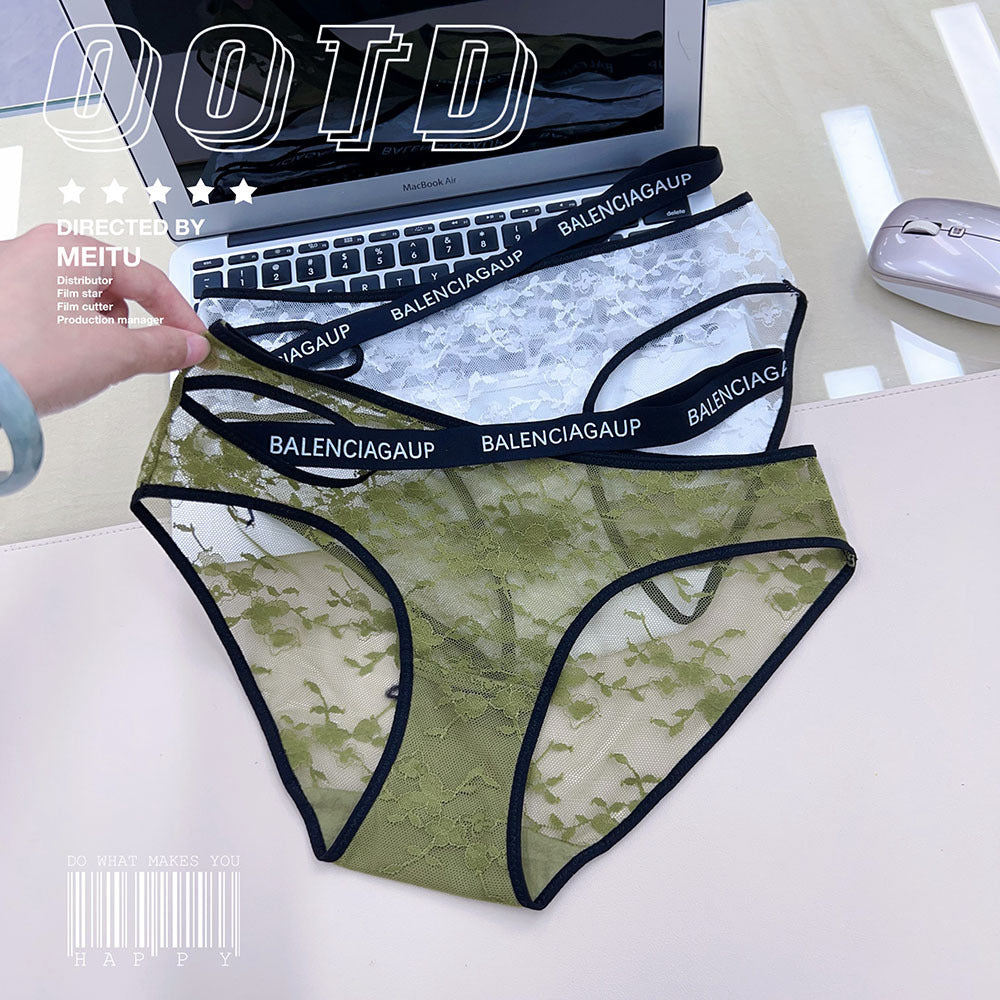 Sexy Lace Underwear Letter Fashion Pure Panties