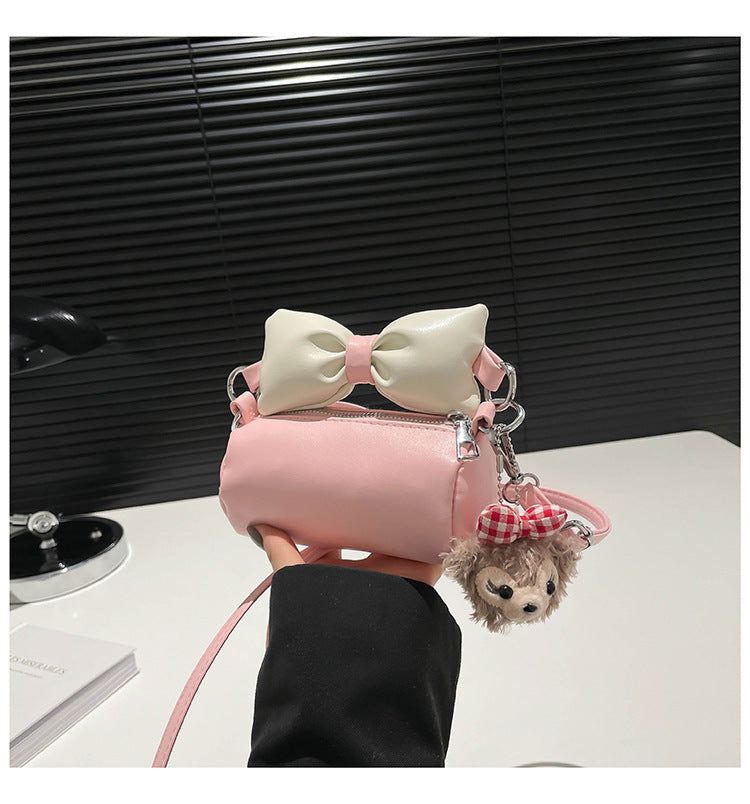 Women's Spring Korean Texture Fashion Bow Western Style Large Capacity Women's Shoulder Bag