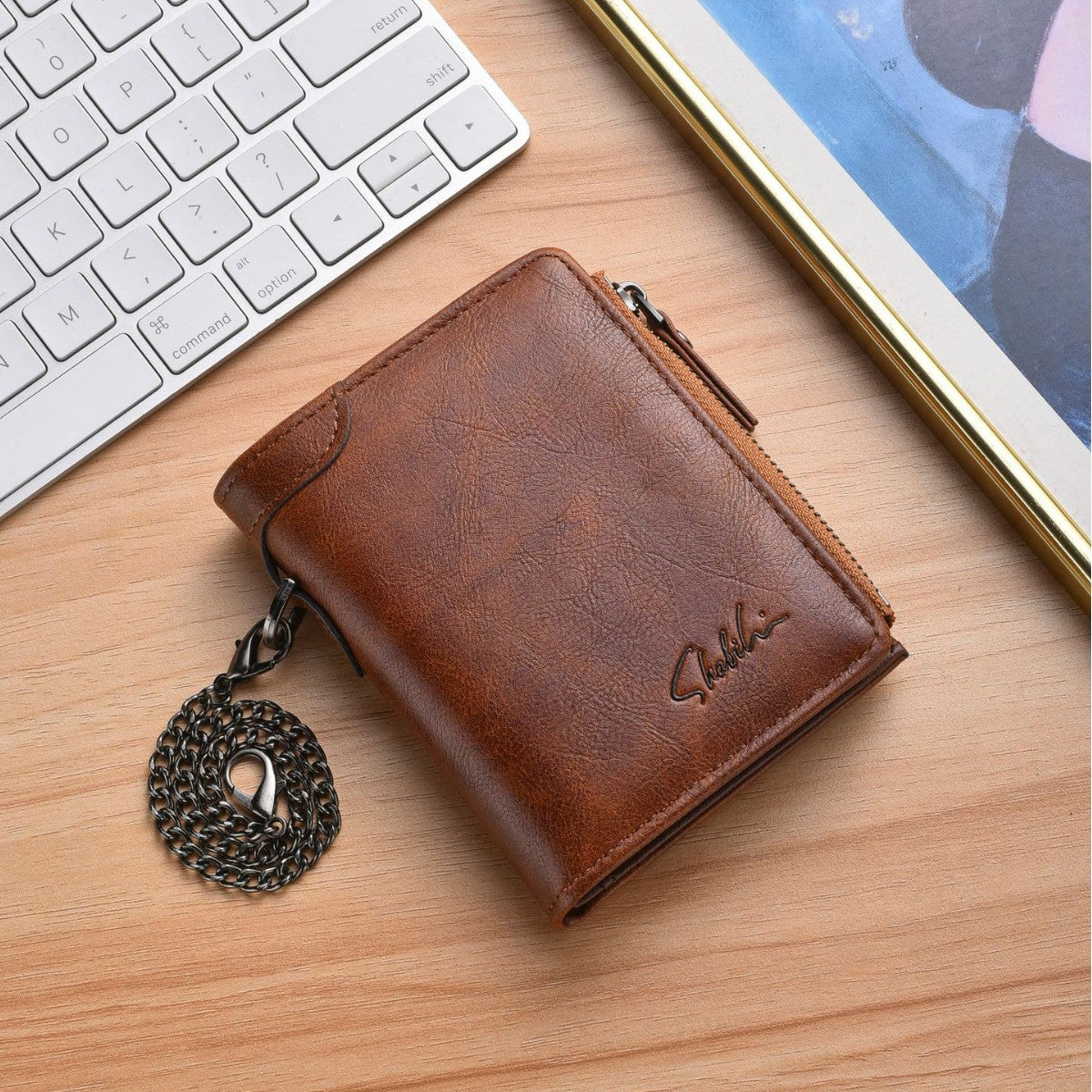 Women's & Men's Short Korean Zipper License Men's Wallet