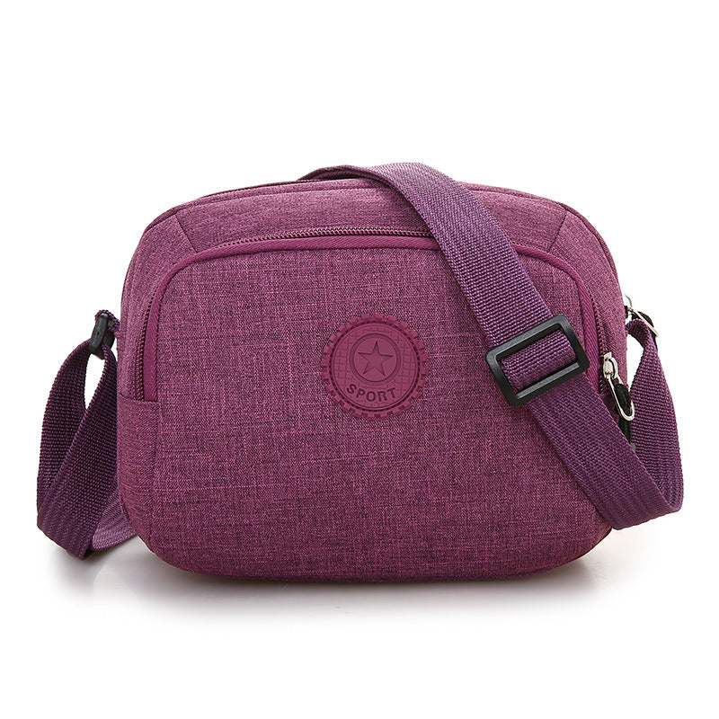 Women's Nylon Canvas Fashion Mom Flower Crossbody Bags