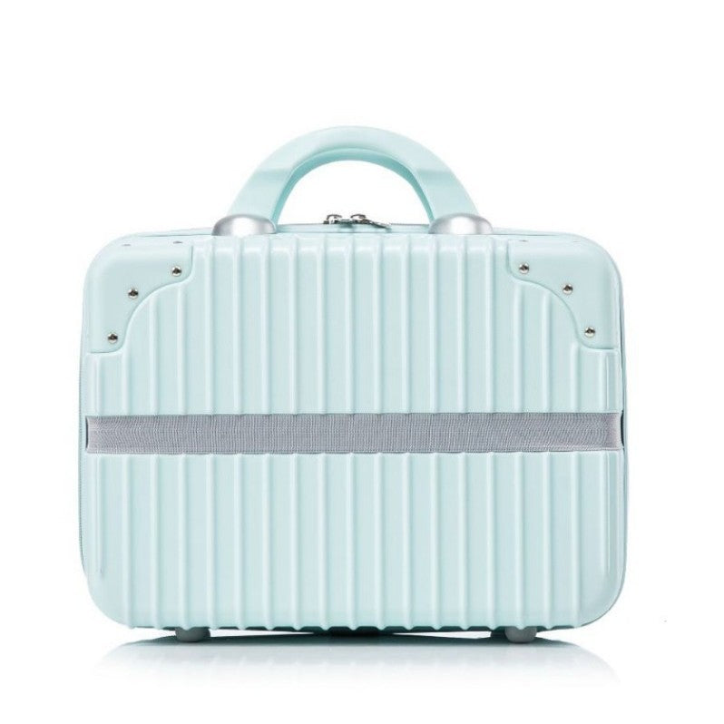 Inch Storage Mini Boarding Retro Blue Makeup Bag