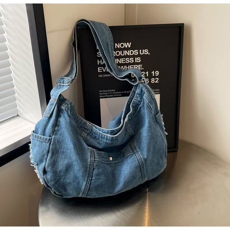 Casual Attractive Denim Versatile Commuter Tuition Bags