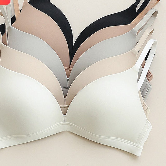 Women's Cup Large Simple Solid Color Summer Bras