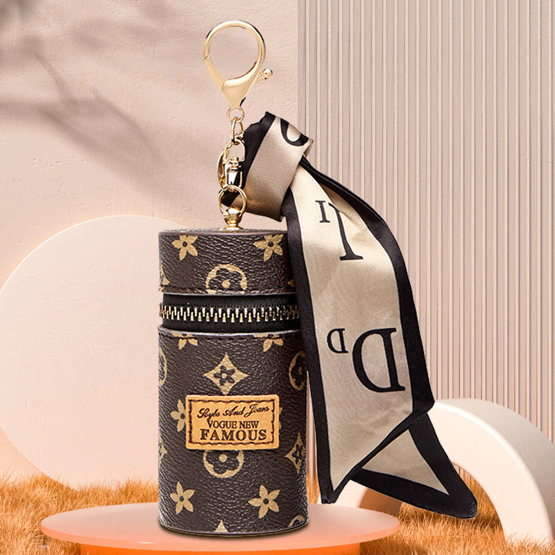 Innovative Women's Vintage Printed Mini Earphone Coin Purses